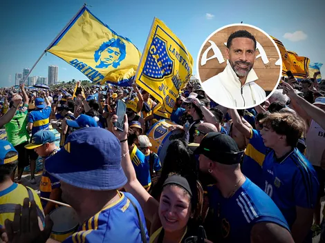 Los hinchas de Boca se volvieron locos por la reacción de Rio Ferdinand a Riquelme cantando: “Como toda persona de bien”