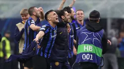 Los jugadores de Inter, a puro festejo.