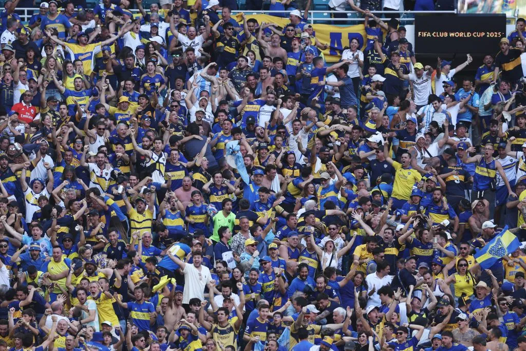 La hinchada de Boca dio un marco especial al Hard Rock Stadium.