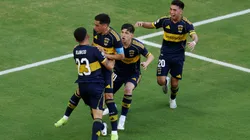 Miguel Merentiel celebra su gol ante Benfica.