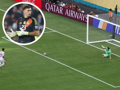 La reacción del Dibu Martínez al gol de Ángel Di María a Boca en el Mundial de Clubes 2025