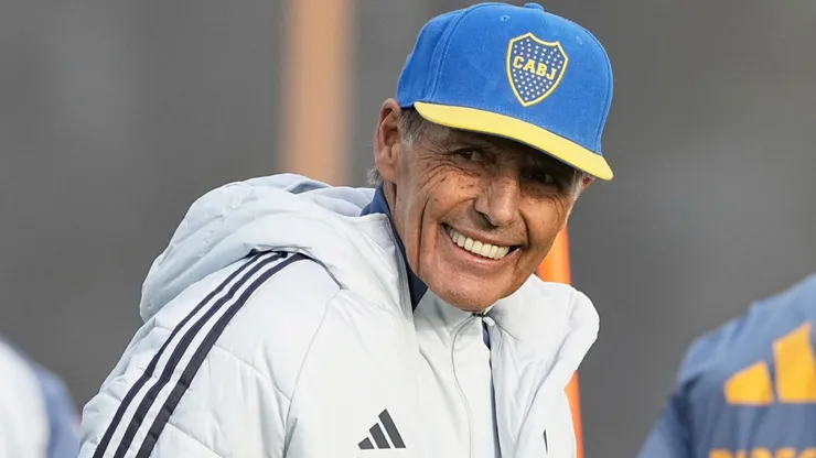 Miguel Ángel Russo durante su última etapa como entrenador de Boca.