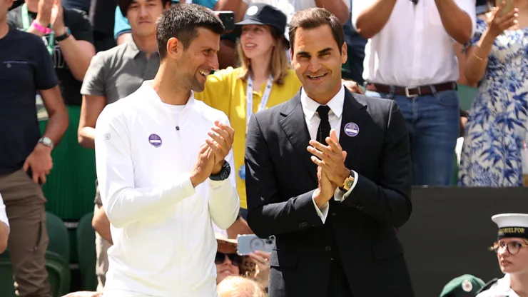 Novak Djokovic y Roger Federer