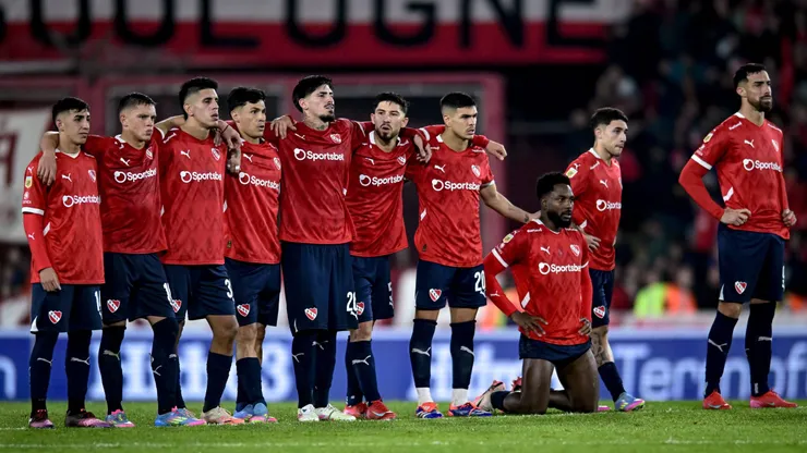 Los jugadores de Independiente de Avellaneda.