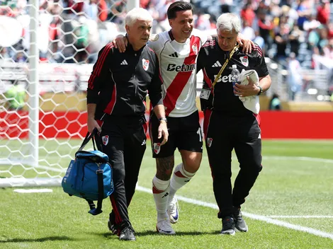 Gol y lesión: Driussi puso el 2 a 0 de River ante Urawa Reds, pidió el cambio y salió llorando