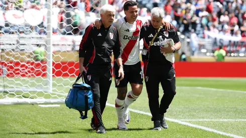 Gol y lesión: Driussi puso el 2 a 0 de River ante Urawa Reds, pidió el cambio y salió llorando