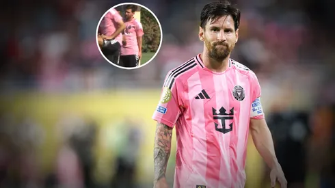 Lionel Messi sufrió una molestia en el entrenamiento.