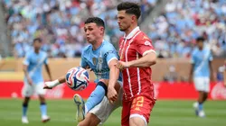 Manchester City gana 2 a 0 al entretiempo