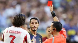 Figal fue expulsado ante Benfica.