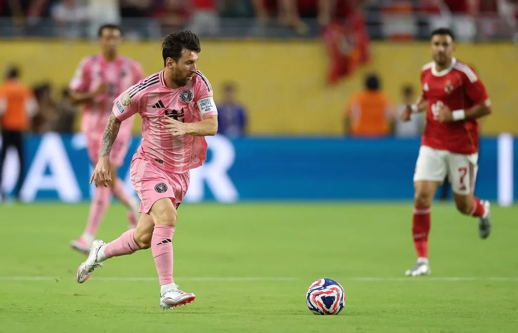 Messi ante Al Ahly. (Foto: Getty).