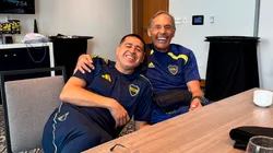 Juan Román Riquelme y Miguel Ángel Russo.