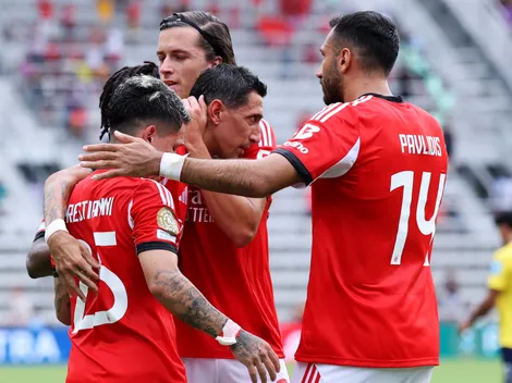 Benfica goleó 6-0 al Auckland City con doblete de Di María y le puso presión a Boca en el Mundial de Clubes
