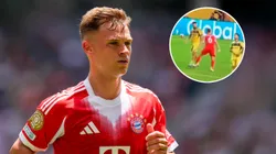 No se vio en TV: Joshua Kimmich festejó el gol de Bayern Múnich en la cara de los jugadores de Boca