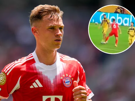 No se vio en TV: Joshua Kimmich festejó el gol de Bayern Múnich en la cara de los jugadores de Boca