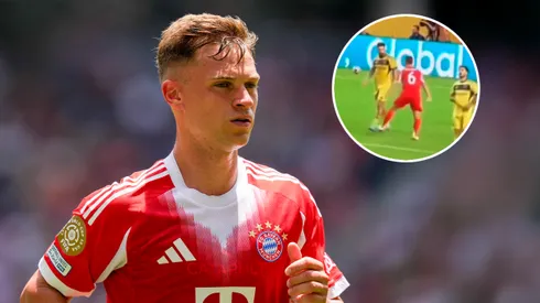 No se vio en TV: Joshua Kimmich festejó el gol de Bayern Múnich en la cara de los jugadores de Boca