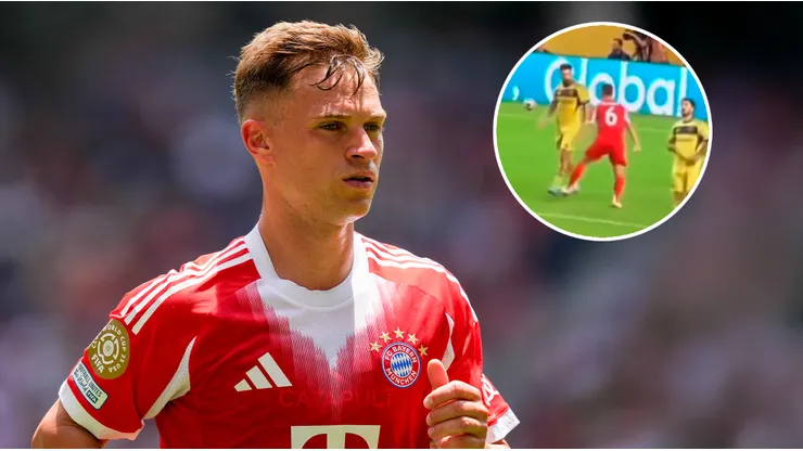 No se vio en TV: Joshua Kimmich festejó el gol de Bayern Múnich en la cara de los jugadores de Boca