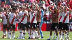 Los jugadores de River, a puro festejo.