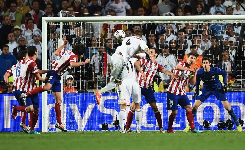 El gol de Sergio Ramos que le permitió a Real Madrid encaminarse a su décima Champions League (Getty).