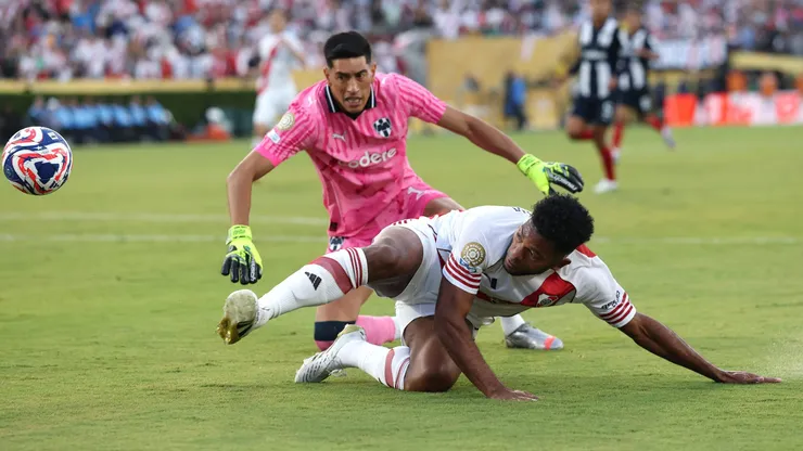 Esteban Andrada se refirió al empate que los Rayados de Monterrey consiguieron con River en el Rose Bowl de Los Angeles.