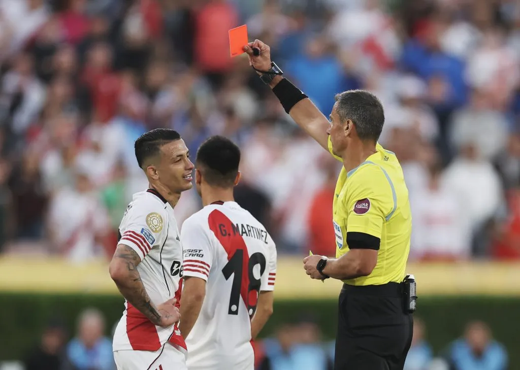 Castaño se fue expulsado sobre el final. (Foto: Getty).