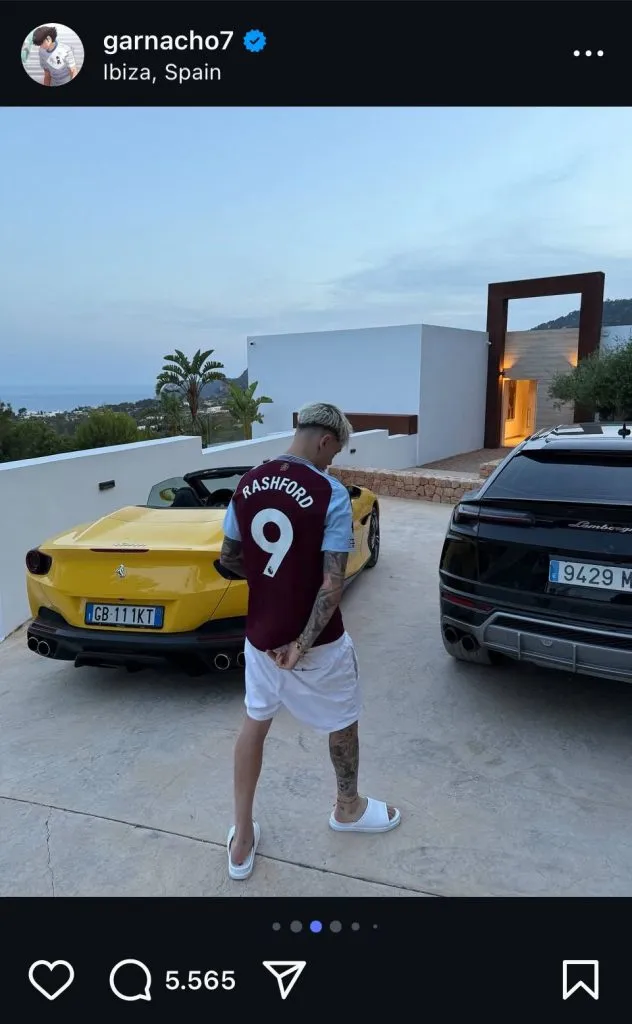 El posteo de Garnacho que no cayó para nada bien en los hinchas del Manchester United.