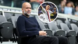 Pep Guardiola contó que Claudio Echeverri se quedó practicando tiros libres después de las prácticas en sus primeros 6 meses en el Manchester City.