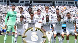 El equipo del Real Madrid en la victoria ante Pachuca.