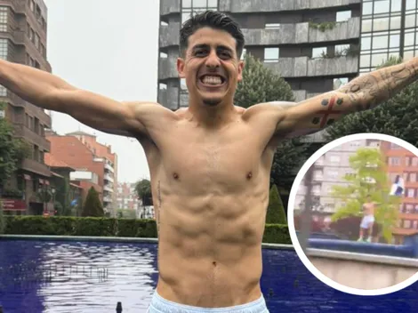 El argentino que ascendió en España, se emborrachó y siguió festejando solo en una plaza
