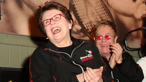 Billie Jean King y Elton John, uno de sus grandes amigos
