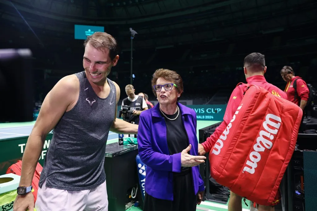 Nadal y BJK en 2024. (Foto: Getty).