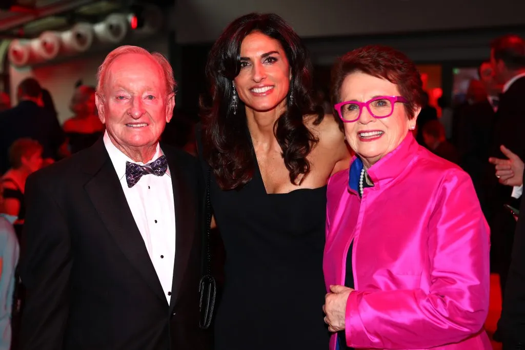 Rod Laver, Gabriela Sabatini y Billie Jean King. (Foto: Getty).