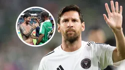 Lionel Messi le regaló la camiseta que usó en el segundo tiempo de Inter Miami vs. Palmeiras a Djalminha.