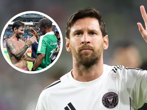 El gesto de Lionel Messi con una leyenda de la Selección de Brasil