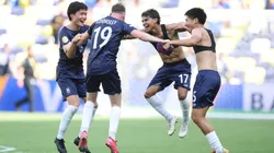 Auckland City celebra el emapte ante Boca