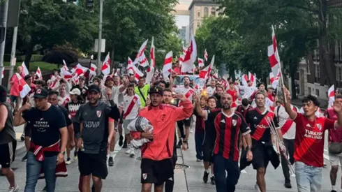 Los hinchas de River en Seattle