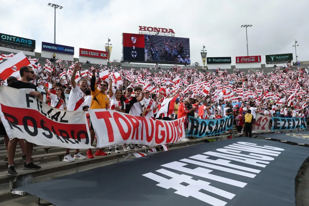 Los hinchas de River ante Monterrey. (Foto: Getty).