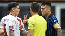 Lautaro Martínez se molestó con Martínez Quarta.