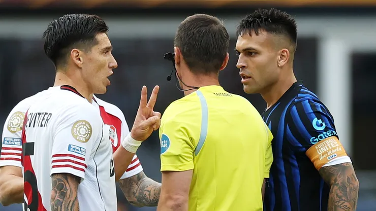 Lautaro Martínez se molestó con Martínez Quarta.