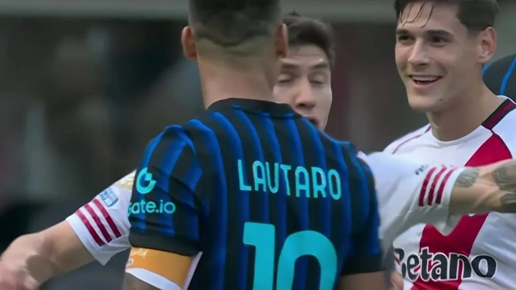 Lautaro Martínez discutió con Lucas Martínez Quarta.