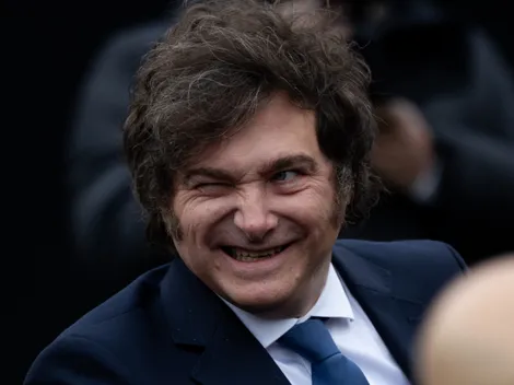 Javier Milei festejó el título de Estudiantes