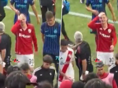 Mastantuono se retiró llorando tras el River vs. Inter de Milán