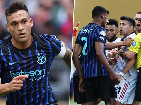 Lautaro se refirió al cruce entre Acuña y Dumfries