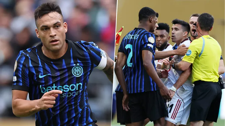 Lautaro Martínez dijo que el cruce entre Marcos Acuña y Denzel Dumfries quedó en el campo de juego.