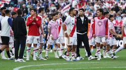 Los jugadores de River tras la eliminación en el Mundial de Clubes.