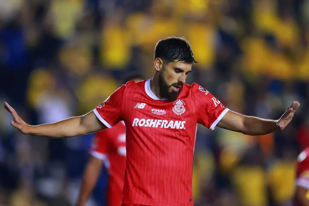 Bruno Méndez Cittadini, defensor de Toluca. (Héctor Vivas/Getty Images)