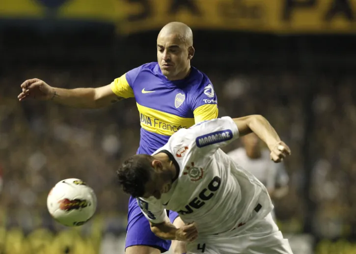 Silva ante Corinthians en la final de la Libertadores 2012. (Foto: Getty).