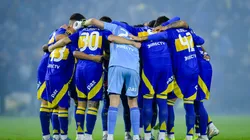 Los jugadores de Boca reunidos en la previa de un encuentro en La Bombonera. (Getty Images)