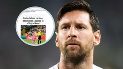 L'Equipe le apuntó a Lionel Messi en la previa de Inter Miami vs. PSG por los Octavos de Final del Mundial de Clubes 2025.