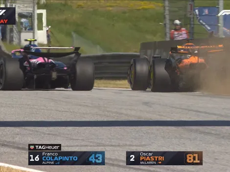 La maniobra que generó la sanción a Colapinto en el GP de Austria