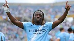 Jeremy Doku festeja su gol contra Juventus.